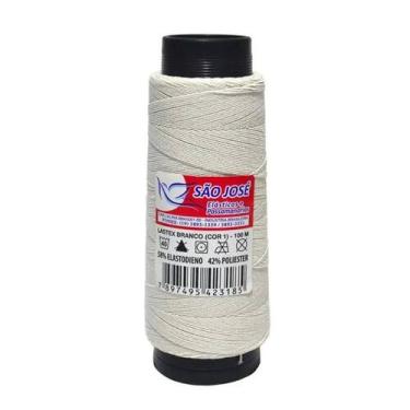 Imagem de Lastex cone cor 01 branco c/100mts unidade - CARRETEL