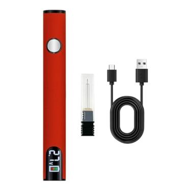 Imagem de harayaa Kit de ferro de solda sem fio, caneta de solda atualizada, mini caneta com bateria recarregável USB de 650 mAh para eletrodomésticos eletrônicos DIY, Vermelho