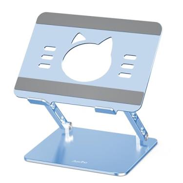 Imagem de Aoviho Suporte ergonômico ajustável para mesa – Suporte e suporte portátil dobrável de alumínio para laptop, suporte para computador compatível com MacBook Air Pro, Dell, HP, Lenovo, Chromebook (25.4