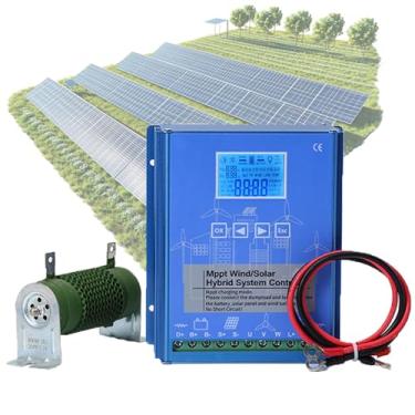 Imagem de Controlador De Carga De Turbina EóLica, Controle Inteligente Mppt, Descarga ContíNua Pwm, IdentificaçãO AutomáTica, Fonte De AlimentaçãO Dupla Para Energia EóLica E Energia Solar