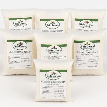 Imagem de 7 Cloreto De Magnésio Pa Refil - 1kg Cada Laudo/ Nota Fiscal - Bella D