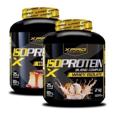 Imagem de 2x WHEY ISOLADO BLEND COMPLEX PROTEIN XPRO NUTRITION, Cookies e Pudim 