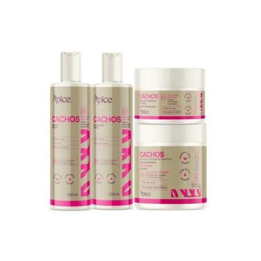 Imagem de KIT. 04 itens - Cachos: Ativador 500g/ Shampoo 300ml/ Condicionador 30