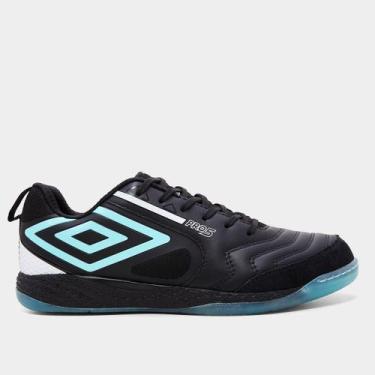 Imagem de Chuteira Futsal Umbro Pro 5 Bump Unissex, Preto, Branco, 41