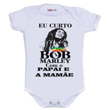 Imagem de Body Divertido - Curto Bob Marley Com Papai e Mamãe - KALUNDU KIDS, G