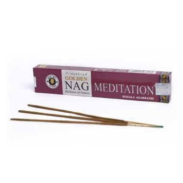 Imagem de Incenso Indiano Vijayshree Golden Nag Meditation 15g