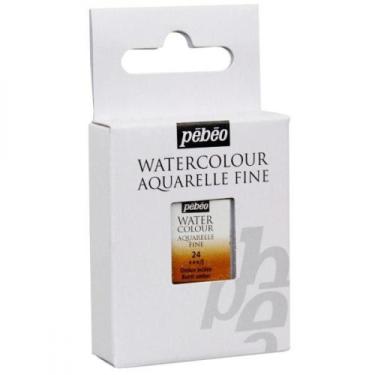 Imagem de Tinta Aquarela Pébéo em Pastilha 24 Burnt Umber - Pebeo