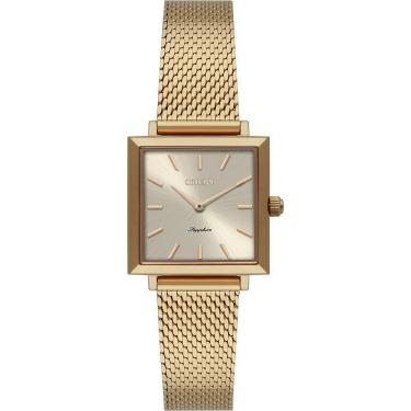Imagem de Relógio Orient Feminino Ref: Lgss0068 C1kx Retangular Mesh Dourado