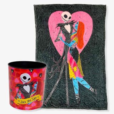 Imagem de Kit Manta Com Balde Jack E Sally - O Estranho Mundo De Jack