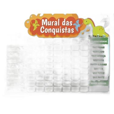 Imagem de Quadro De Incentivo Rotina De Parede - Dinossauros Estrelas