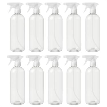 Imagem de Kit 20 Frascos Borrifador Spray Natural Pulverizador com Válvula Multiuso Transparente 1000ml