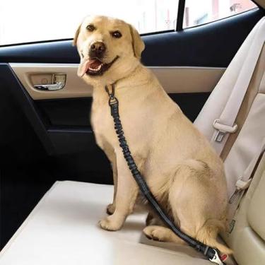 Imagem de Cinto de segurança para carro, cinto de segurança ajustável para cães, tecido de nylon forte, cinto de segurança para cães e filhotes de cachorro