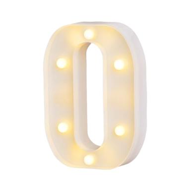 Imagem de Letras para letreiro de LED, letreiro para casamento, festa de aniversário, decoração de Natal, luz noturna e alfabeto de bar doméstico (O)