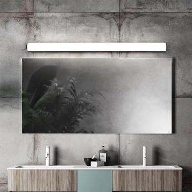 Imagem de GZZBMY Luz de espelho LED Arandelas de parede de banheiro Lâmpada de parede de alumínio à prova d'água Iluminação de imagem Banheiro Iluminação de parede Sala de estar Quarto Escada Penteadeira (Luz