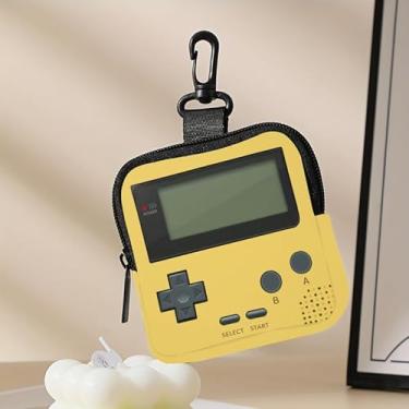 Imagem de Porta-chaves mini porta-moedas, bolsa multifuncional para chaves, moedas, fone de ouvido, batom, porta-cartões, organizador de cabos de dados, bolsa com zíper, acessórios de bolsa com padrão de