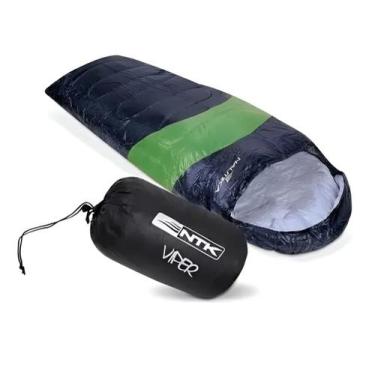 Imagem de SACO DE DORMIR VIPER C/ CAPUZ 5º A 12º + SACOLA VERDE - NTK