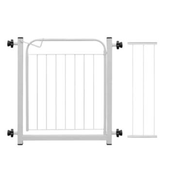 Imagem de Grade De Portão Pet Cercado Cercadinho De Ferro Prolongador(Branco (Frete Grátis))
