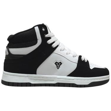 Imagem de Tênis Lejon Venture Preto Branco Estilo Skate Basquete L0002-Masculino