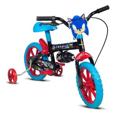 Imagem de Bicicleta P/ Meninos Sonic Aro 12 Com Rodinhas Verden Bikes