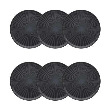 Imagem de Conjunto De Pratos De Sobremesa 06 Peças Flat ônix Oxford