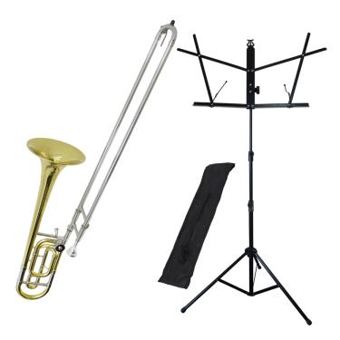 Imagem de Kit Trombone de Vara com Rotor TB 200VR New York + Estante de Partitura S1