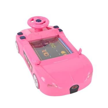 Imagem de Dynwave Volante musical de brinquedo para carro, jogo de direção, simulação educacional de aprendizagem de volante para crianças de 3 anos, Rosa