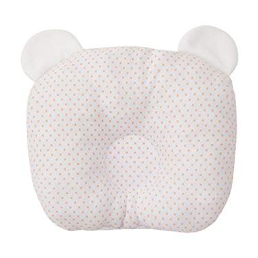 Imagem de Travesseiro Anatomico C/ Orelhinha Papi Malhas Estampado para Bebê 23cm X 18cm Contém 01 Un