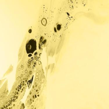 Imagem de Quadro Decorativo Abstrato com Estampa Dourado Fosco Amarelo - Arte Moderna para Sala, Quarto e Escritório 50x50cm