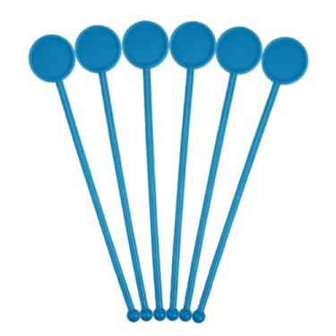 Imagem de Mexedor De Drink Para Festa De Aniverário Barzinho Long Drink Coloridos Caipirinha (100, Azul Neon)