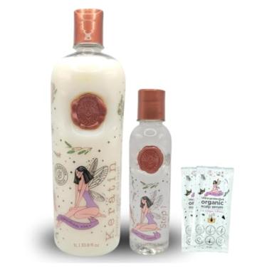 Imagem de MAIKE AMOUR Keratina Organica 1 Litro - 12 Álcool Natural E Aminoácidos Para Brilho, Maciez E Nutrição., Queratina Orgânica Sem Formol Sem Amôniaco, Queratina Para Alisar Os Cabelos.