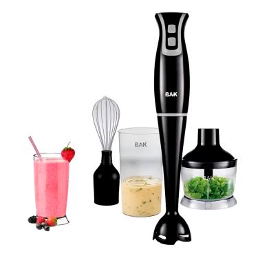 Imagem de Mixer Processador Batedor 3 em 1 Utensílio 250W com Função Turbo - Copo 600ml Multifuncional