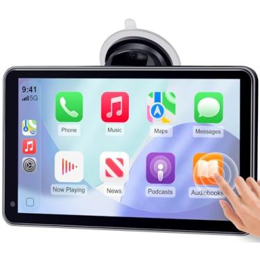 Imagem de Befumly Carplay Para Tela De Carro Portátil Da Apple: Configuração Fácil Android Auto De 7 Polegadas - Tela Sensível Ao Toque Sem Fio Car Play Com Navegação Gps, Bluetooth, Fm, Mirror Link, Siri