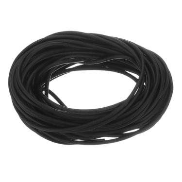 Imagem de Tira de vedação de espuma de silicone, 2 mm (0,08") diâmetro 8 metros (26,25 pés) tira de vedação climática de borracha redonda de borracha sólida para máquinas e indústrias, preta