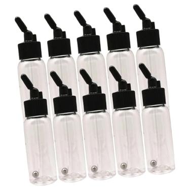 Imagem de shamjina Conjunto de 10 Frascos de Tinta para Aerógrafo em PP, Acessórios para Pintura de Modelos e Automóveis, com Vedantes e Esferas de aço, 30ml