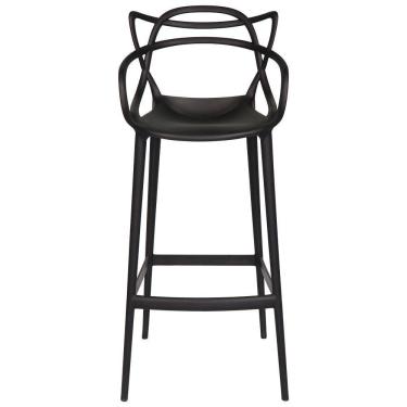 Imagem de Kit Com 4 Banquetas Média Masters Allegra 66 Cm Preto