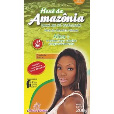 Imagem de Henê pó amazônia 200g castanho escuro - Divina Dama