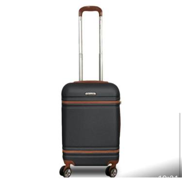 Imagem de Mala De Viagem De Bordo P- 10kg Em Abs Com Rodinhas 360º Removíveis E Leve - Padrão Anac - Qualis Preto Mb001