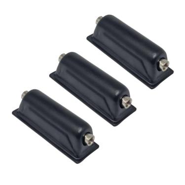 Imagem de Kit 3 Canoas Caixa Bateria Preta 2 Afinações Metal 18.3