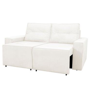 Imagem de Sofá Retrátil Polo 1,80m Confortavel Para Sala Suede Herrero Cor:bege