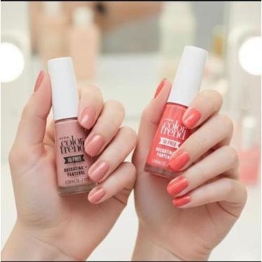 Imagem de Kit 2 Esmaltes Color Trend Nude Rosa + Recife De Coral - Mais vendida 