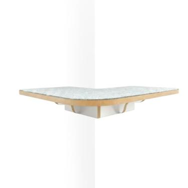 Imagem de Prateleira Para Gato Canto Externo em MDF 15mm Laminado REFORÇADO Gatificação Suporta 25kg (Branco)