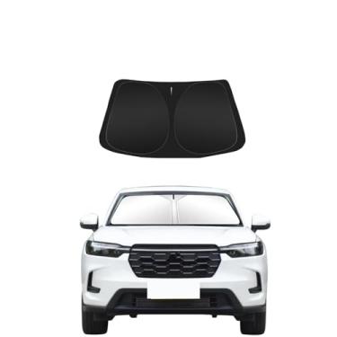 Imagem de Para-brisa para para-brisa para 2016-2022 HR-V ajuste personalizado dobrável janela frontal protetor de viseira solar, bloqueia os raios UV mantém seu carro mais fresco