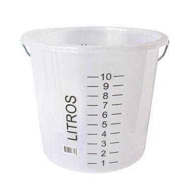 Imagem de Balde Plástico Graduado 10 Litros Brm 6404