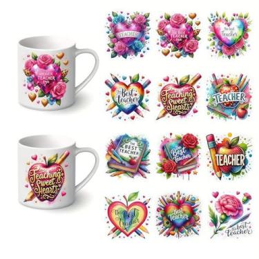 Imagem de F02C18K01 UV DTF Cup Wraps Inverno UV DTF Transferência Adesivo Impermeável para Copos de Vidro, Mobiliário, Artesanato DIY, Adesivos de Transferência para DIY Garrafa de Água Laptop Decalque Madeira