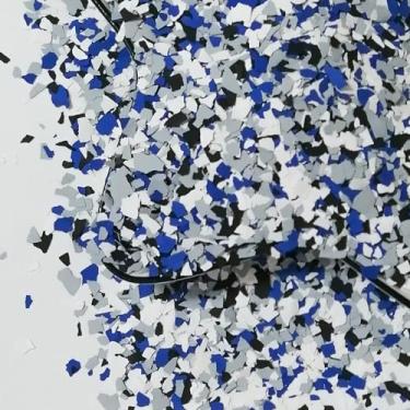 Imagem de Flocos de piso de epóxi de 500 g, mistura de lascas de cores decorativas, flocos de tinta de garagem, kits de revestimentos de piso de concreto para pisos de garagem, parede interior e exterior de