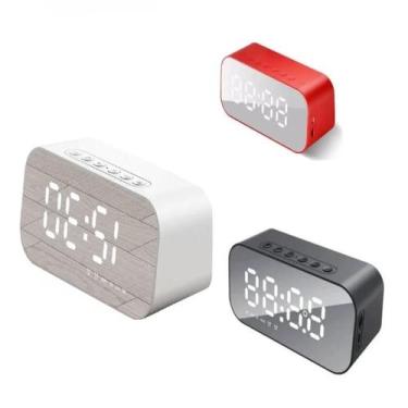 Imagem de Caixa Som Bluetooth Radio Relogio Despertador Digital - Gimp