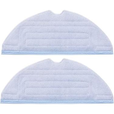 Imagem de Almofada de pano de esfregão original oficial para aspirador de pó Roborock S7/S7Max V/S7MaxV Plus/S7MaxV Ultra/S7Pro Ultra/S8/S8+, reutilizável e lavável, pacote com 2 unidades azul