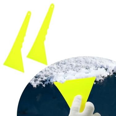 Imagem de VekAuto 2 peças de rodo de carro para filme amarelo 22,5 cm l ferramenta raspadora multifuncional para lavar, limpar papel de parede de vidro