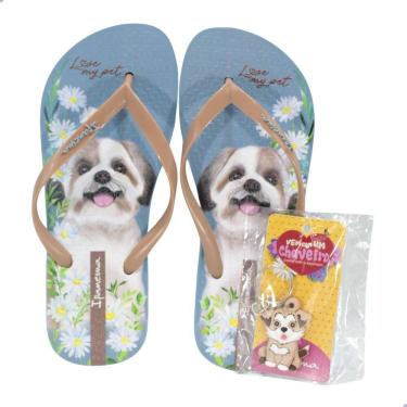 Imagem de Chinelo Ipanema My Pets Azul/Marrom