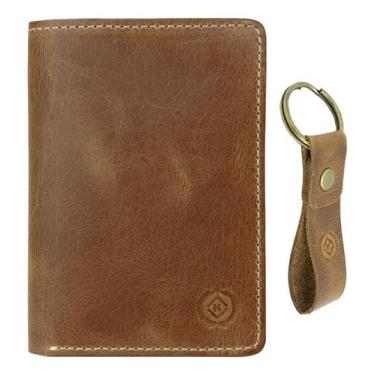 Imagem de Carteira Masculina Couro com porta cartões cédulas cnh acompanha caixa